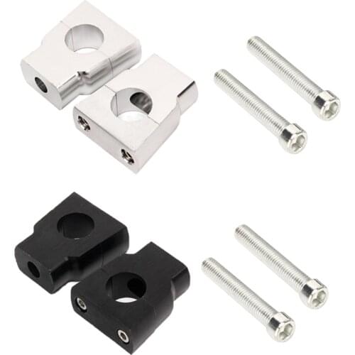 7/8\" 22mm Motorcycle HandleBar Mount Clamp Riser Aluminum Alloy Handle Bar Clamp