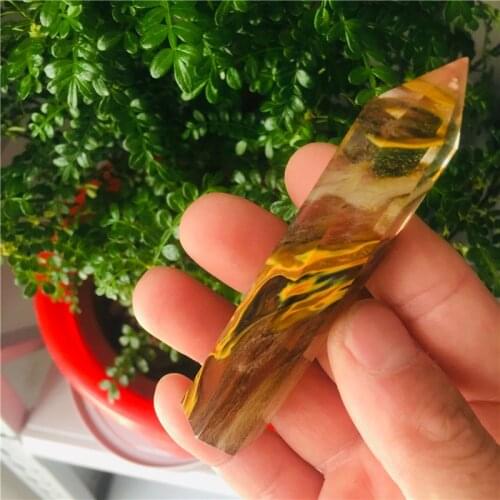 9cm Asia quartz crystal wand hexagon crystal single point reiki treatment