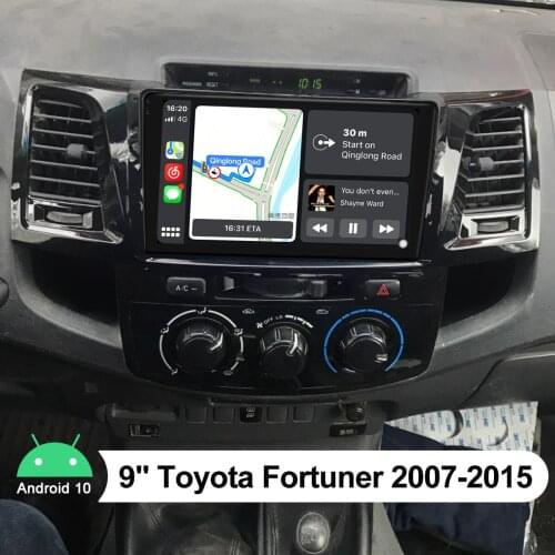 Car Radio 9 Inch IPS Screen Android 10 Autoradio GPS Wifi Car Multimedia Player Head Unit Carplay For Toyota Fortuner 2007-2015