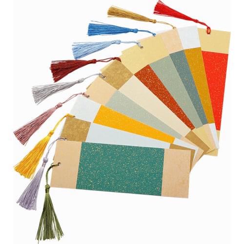 Batik Brush Calligraphy Rice Paper Bookmark Chinese Xuan Paper 10sheets/lot Chinese Retro Half Ripe Calligraphy Paper Bookmark