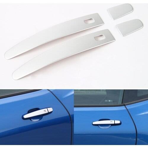 BBQ@FUKA Car Exterior Side Door Handle Cover Trim Sticker Aluminum Fit For Chevrolet Camaro 2017
