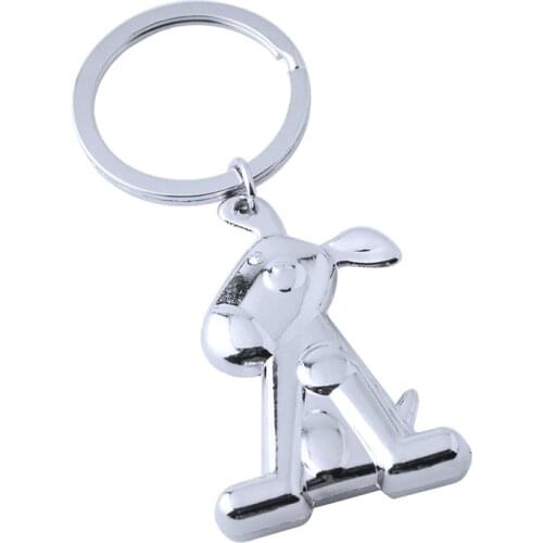 FREE SHIPPING BY DHL 100pcs/lot New Cute Metal Dog Keychains Zinc Alloy Dog Keyrings Key Holders for Gifts