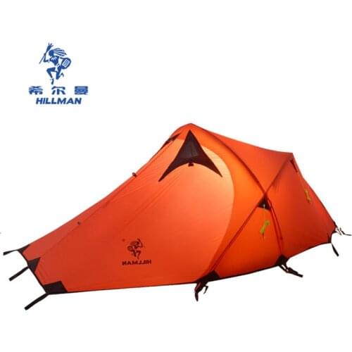 Hillman Large Camping Tent 2-3 Person Ultralight Tents Outdoor Double-Layer 20D Silicon Coated Hiking Tent Camping Barraca