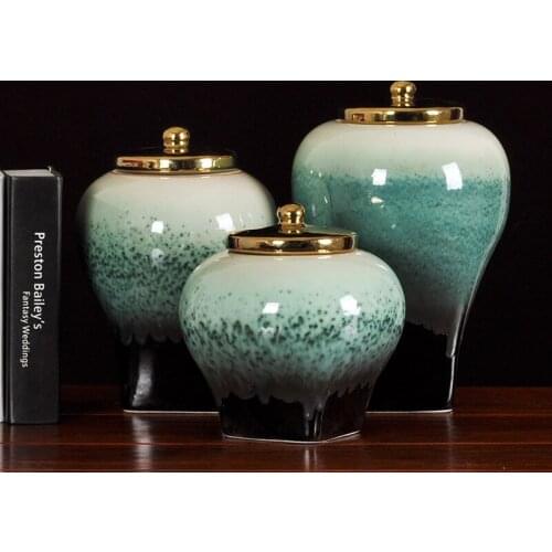 Large Modern Plant Pot Ceramic Vase Table Garden Chinese Porcelain Vase Dry Flower Planter Pot Wazony Office Accessories BI50VS