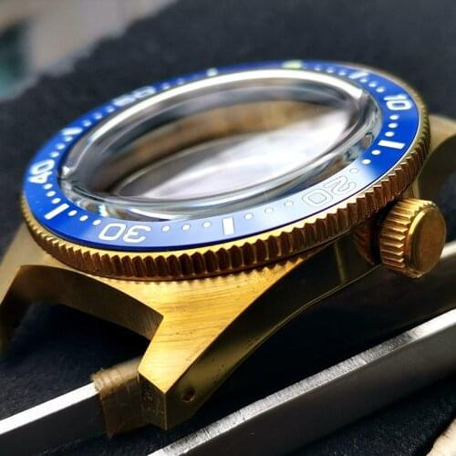 The Bronze 62mas Yuanzu Watch Case Is Adapted To The Japanese 4R35/Nh35a/Nh36a Movement Waterproof Watch Case Accessories