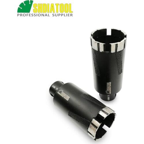 SHDIATOOL 2pcs Laser Welded Diameter 45mm Diamond Dry Drilling Core Bits With Side Protection 5/8-11 Thread