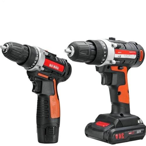 DANIU 12V/24V Lithium Battery Power Drills Cordless Rechargeable 2 Speed Electric Drill New Arrived for DIY Home Industy Tool