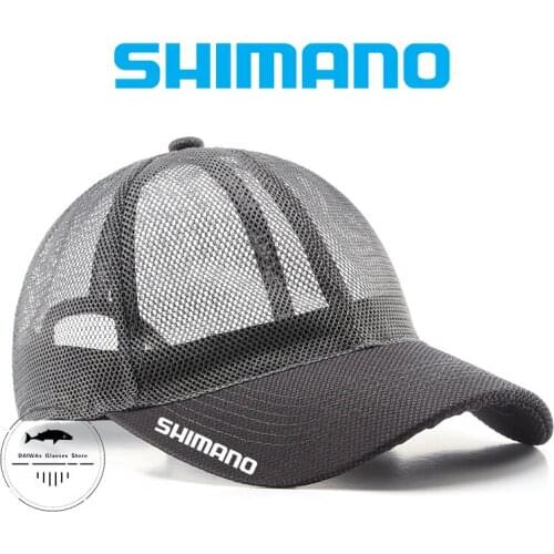 Daiwa Summer Unisex Men fishing Baseball Caps Women Breathable Mesh Snapback Hats Black Casual sport Hats Cap