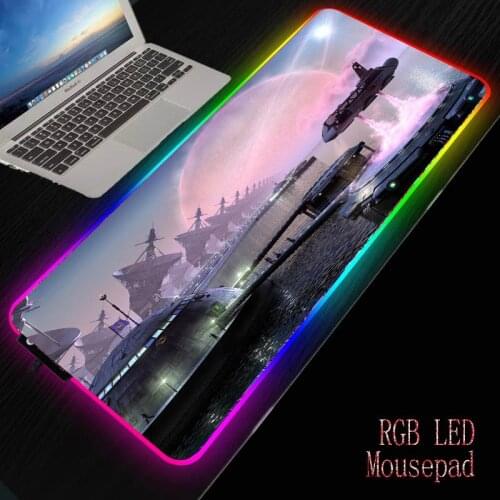 MRGBESTRGB Fantasy Large LED RGB Gaming Mouse Pad 2M Elbow USB Data Cable Waterproof Mousepad Gamer Computer Keyboard Pad Mat