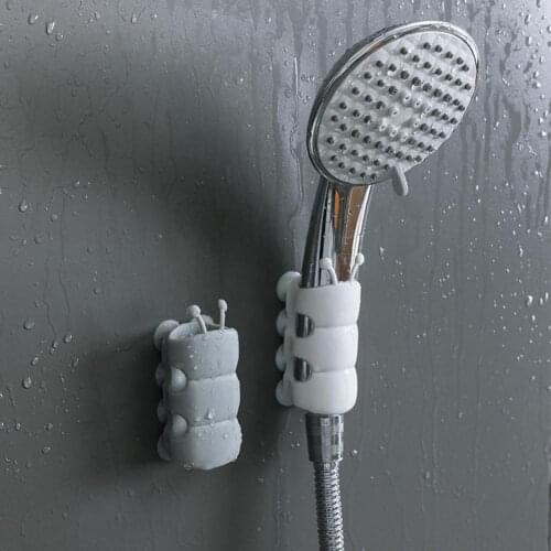 Hot Strong Attachable Shower Bath Head Holder Movable Bracket Powerful Suction ShowerSeat Chuck Holder Suction Cup Shower