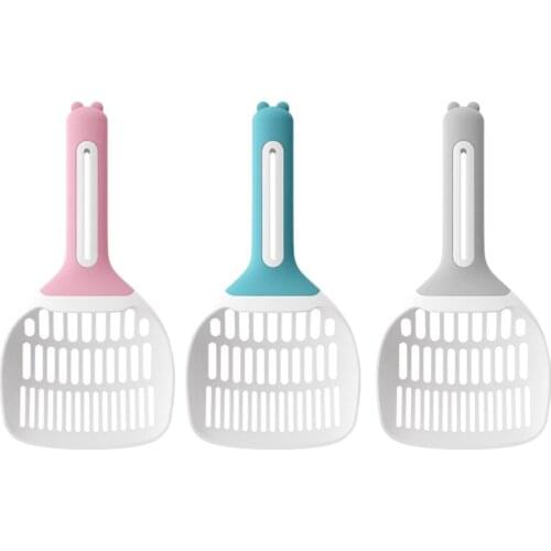 68UE Cat Litter Scooper with Deep Shovel Non Stick Plastic Scoop Sifter Various Color