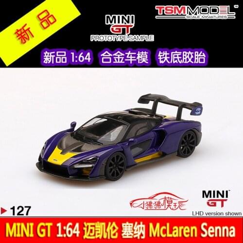 MINI GT 1:64 McLaren Senna Diecast Collection of Simulation Alloy Car Model Children Toys