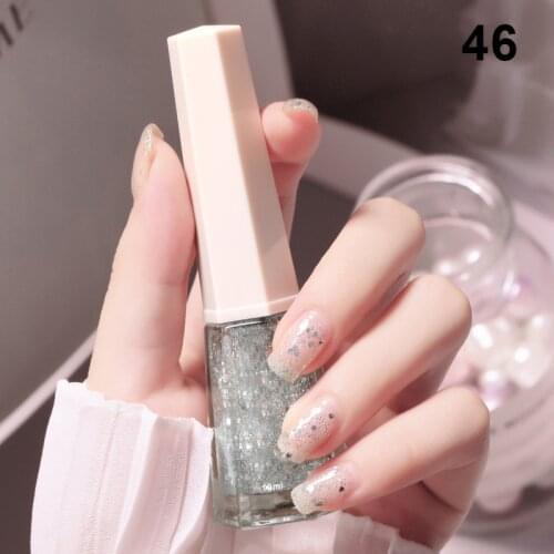 Mini Paint Pot Nail Polish And Effects With A Blend Of Glitter Blue Sequins For Womenglitter Nail Art Sequins Nails Accesorios