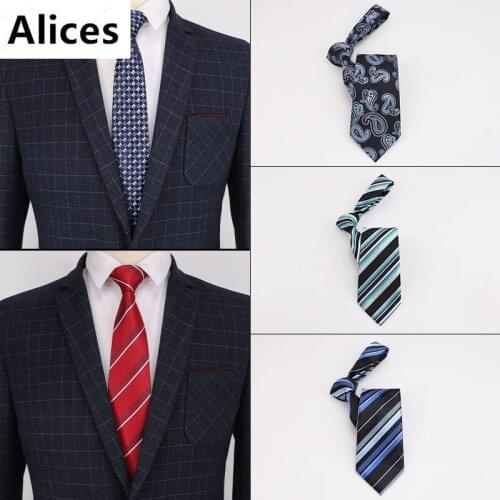 Men Tie 8cm Business Mens Fashion Striped Lattice Neckties Gravata Jacquard Bowtie Mans Wedding Dress Ties Shirt Accessories
