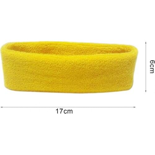 1PC Headband Women/Men Cotton Sweat Sweat band Headband Yoga Gym Stretch For Sport elasticity Sweat Bands Sports Safety