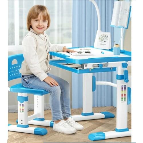 Simple Desks And Chairs Can Be Raised Lowered Combination Childrens Study Table Home Desk Set Adjustment Tilt Storage Drawer