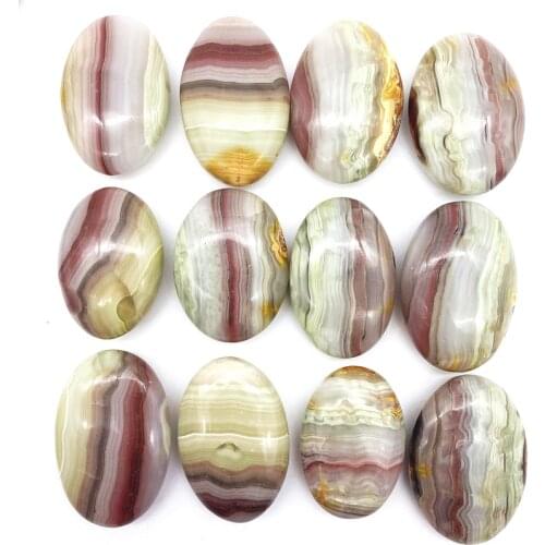 Drop Shipping 1pcs Natural Pink Banded Calcite Palm Stones Quartz Mineral Crystals Massage Healing Natural Stones and Crystals