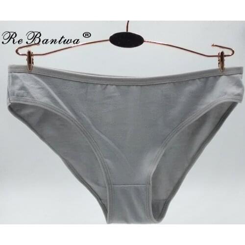 Rebantwa Wholesale Cotton Panties 3pcs/Lot New Arrival 2021 Good Quality Womens Underwear Solid Color Femme Cotton Cute Briefs