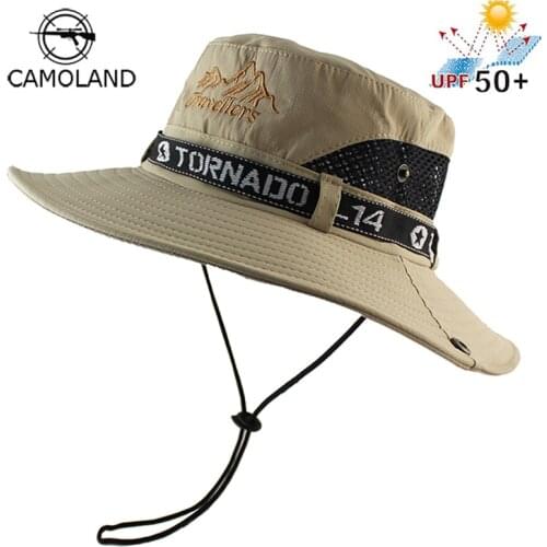 UPF 50+ Sun Hat Bucket Autumn Men Women Fishing Boonie Hat Sun UV Protection Long Large Wide Brim Mesh Hiking Outdoor Beach Cap