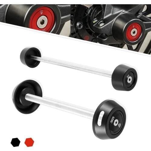 For Ducati Streetfighter 848 2009-2016 1098 2010-2016 V4 2020 Motorcycle Front & Rear Axle Fork Sliders Wheel Protector