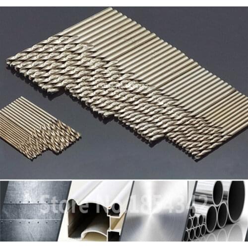 50pcs Set 1MM-3MM Cobalt High Speed Steel Twist Drill Hole M35 Stainless Steel Tool Set The Whole Ground Metal Reamer Tools