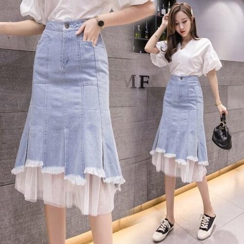 Женские юбки джинсовые Stinlicher China At AliExpress