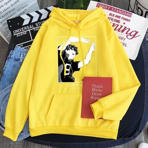 Anime Cartoon Haikyuu Tobio Kageyama Hoodies Sweatshirts Men Women Pullovers Streetwear Fashion Oversized Unisex Clothing 300