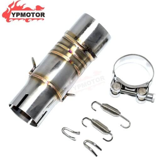 Ninja400 Sport Bike Motorcycle 51MM Slip On Middle Link Exhaust Pipe Mid Link Connection For Kawasaki Ninja 400 Z400 2018-2019