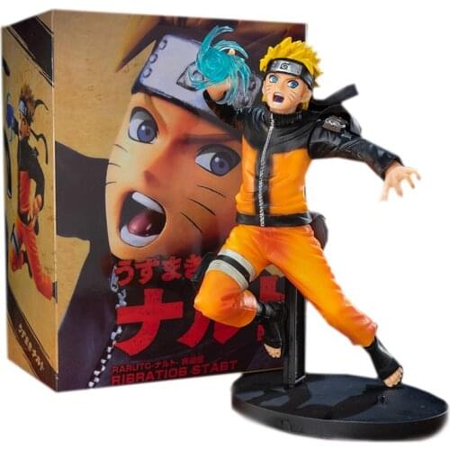 17cm High-quality Anime Figures Version of Naruto Shippuden Helix Maru Fighting Pose Uzumaki NarutoHand-made Model Children Toys