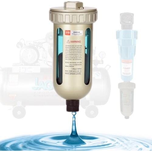 High Quality AD402 Air Pump AD402-04 Automatic Drainer Drain Valve Air Tank Compressor Oil Water Separator Filter
