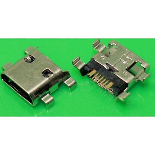 YuXi Micro USB Jack connector Type B Female 5Pin SMD soldering jack Two fixed foot for samsung S7562 I8190 S7268 S7562