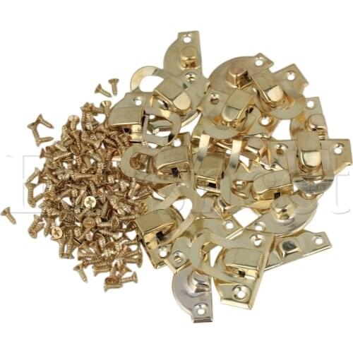 10pcs Mini Decorative Buckle Shackle Lock Padlock Hasp Jewelry Boxes 21 x 20mm