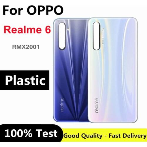 6.5" For Oppo Realme 6 Back Battery Cover Door Housing case Rear Glass Case for OPPO Realme 6 Battery Cover