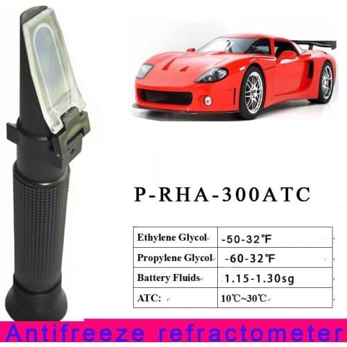 Free shipping Hand-held Antifreeze Refractometer -50-32F ethylene glycol tester RHA-300ATC