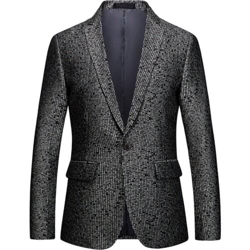 Blazers Men Suits 2020 Luxury Steampunk Tiger Printed Casual Dress Suit Jacket Coat Plus Size Male Business Jaqueta Masculina