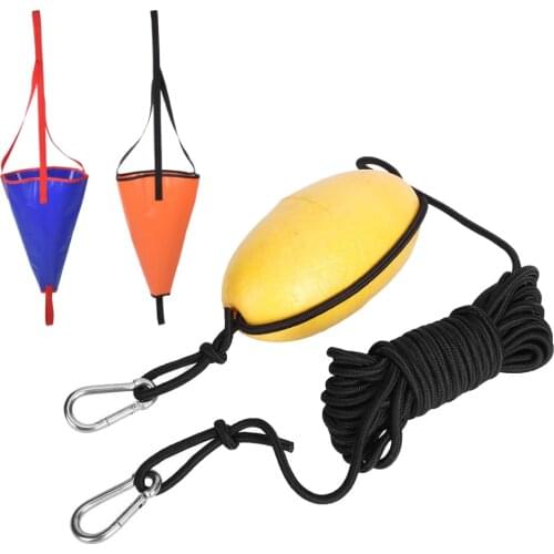 9.8m/32.2ft Drift Anchor Tow Rope Throw Line Portable Float Buoy Accessory for Marine Boat Yacht Kayak