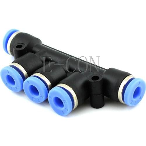 10PCS PK4/PK6/PK8/PK10/PK12 Pneumatic Air Flow Manifold Quick Fittings Connector for 4/6/8/10/12mm Tube Hose