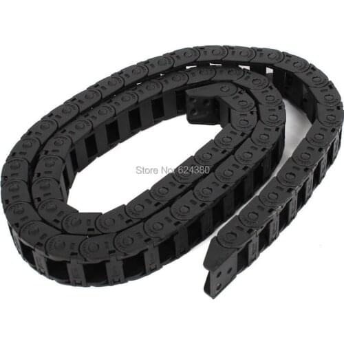 Black Plastic Towline Cable Drag Chain Wire Carrier 10*15mm 10 x 15mm 41inch / 105M / 41" Discount