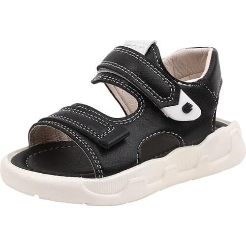 CUZULLAA 2020 Summer New Childrens Sandals Girls Baby Shoes Kids Boys Solid Soft Bottom Beach Shoes Sandals Size 21-30