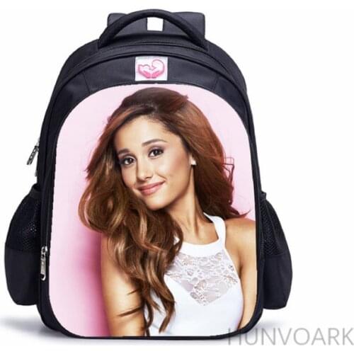 16 Inch Ariana Grande Children School Bags Orthopedic Backpack Kids School Boys Girls Mochila Infantil Catoon Bags Gift