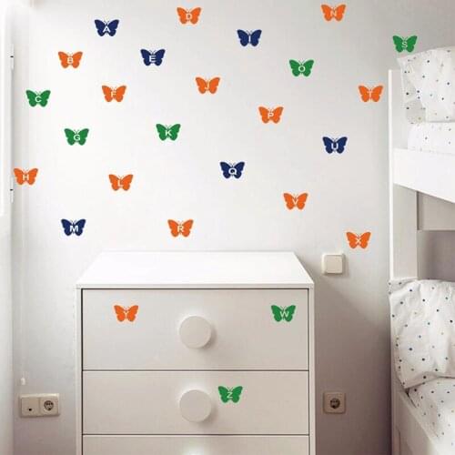 Наклейки бабочки на стену Duknow China At AliExpress