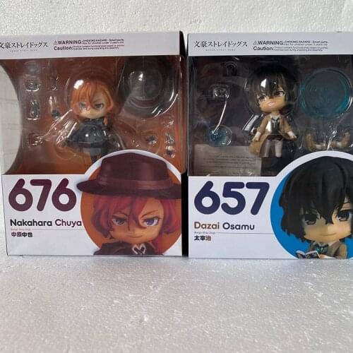 Chuya Nakahara Figure Dazai Osamu Figure 657 676 Bungo Stray Dogs Action Toy Doll Gift for Christmas
