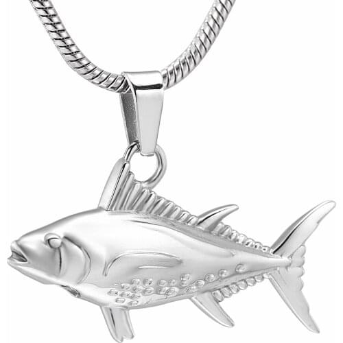 Flash Water Fish Pet Urn Necklace Cremation Jewelry Urn Necklace