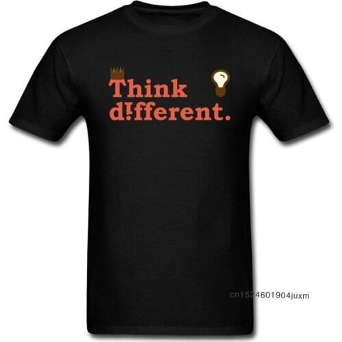 T Shirt For Men Letter T-shirt Think Different Quote Tops No Fade Tees Too Much Caffeine Adult Casual Simple Clothes Cotton