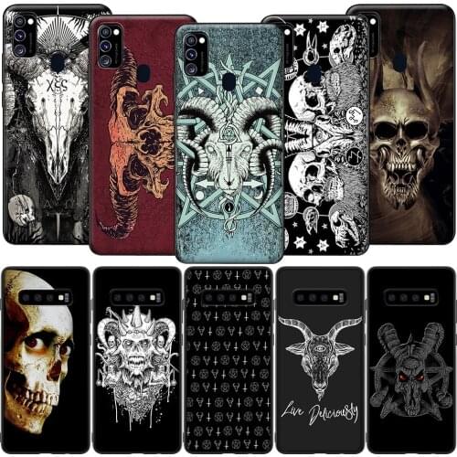 GX211 Satanic Skull Case for Samsung Note 8 9 10 20 Ultra J2 J5 J4 J6 Plus J7 Prime Duo J730 Pro Core J8 Lite