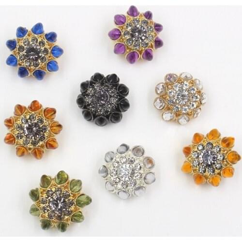 Good quality 25mm metal Rhinestones button sweater coat decoration buttons accessories DIY 1Pcs/Lot SP-0001