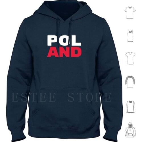 Poland Flag Text Hoodies Long Sleeve Poland Polish Pole Polska Poland Flag Polish Flag Flag Of Poland Poland Pride