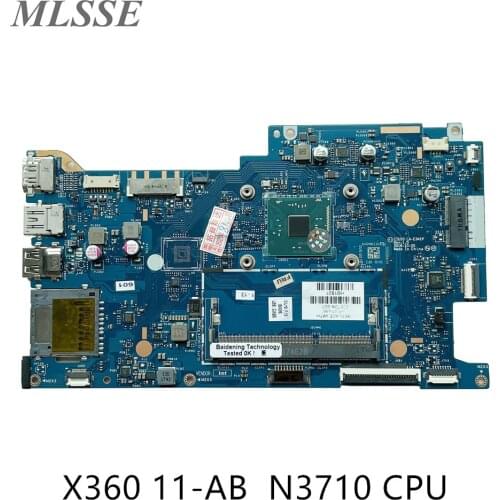 For HP X360 11-AB Laptop Motherboard With N3710 CPU 906724-001 906724-601 CIU10 LA-E341P DDR3 MB 100% Tested Fast Ship