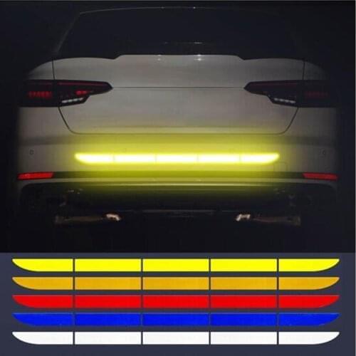 5pcs Car Trunk Reflective Sticker Reflex Warning for Hyundai IX35 IX45 Sonata Verna Solaris Elantra Tucson Mistra IX25 I30