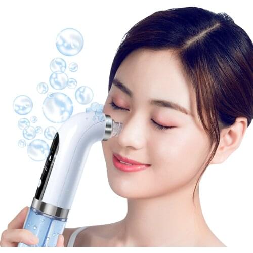 Electric Small Bubble Blackhead Remover USB Rechargeable Water Cycle Pore Acne Pimple Removal Vacuum Suction Facial Cleaner Tool
